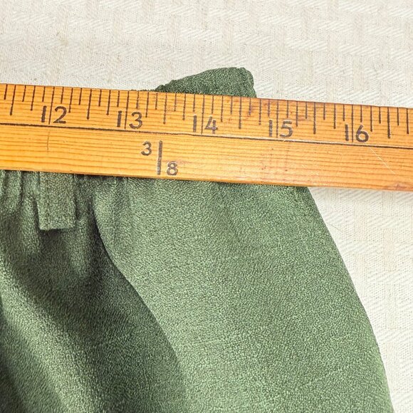 Alfred Dunner Womens Size 16 Green Elastic Waist Pants Polyester Blend - Picture 6 of 9